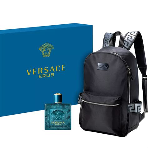 women versace perfume with backpack